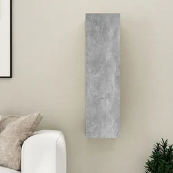 TV ormarić boja betona 30,5 x 30 x 110 cm od konstruiranog drva