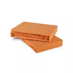 Posteljna rjuha oranžna jersey EMI, Ponjava 160x200