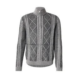 GUESS Pulover NOEL antracit/črna