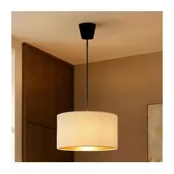 Brilagi - Luster na sajli VELVET 1xE27/60W/230V prečnika 40 cm krem/zlatna