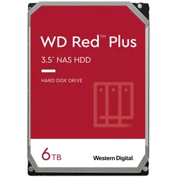 HDD NAS WD Red Plus (3.5, 6TB, 256MB, 5400 RPM, SATA 6 Gb/s)