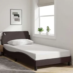 Okvir za krevet Dover tamnosmeđi 100x200 cm od tkanine