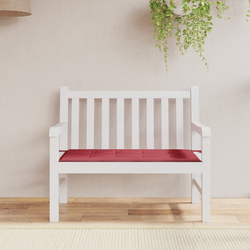 Jastuk za vrtnu klupu boja vina 100x50x4 cm tkanina Oxford