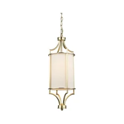 Open Design OR80568 - Luster na lancu LUNGA 1xE27/15W/230V mesing/bela