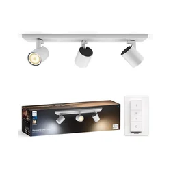 Philips - LED prigušiva spot svetiljka Hue RUNNER 3xGU10/4,2W/230V + daljinski upravljač, bela