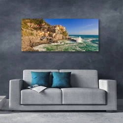 tulup.si Slika na platnu Sea mountain landscape 140x70 cm