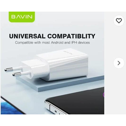 Bavin punjaÄ? 2.4A USB-A + kabl Micro bela