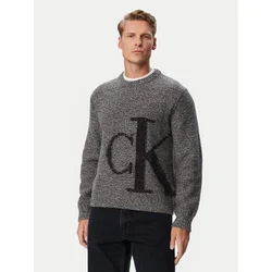 Calvin Klein Jeans Pulover LV04RH311G Siva Regular Fit