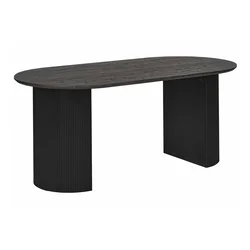 Miza Berwyn 2361 (Črna) Črna, 75x90x180cm, MDF plošča, MDF plošča