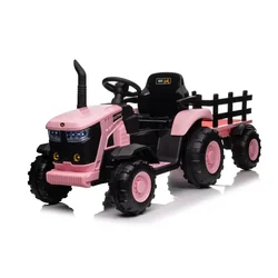 Traktor sa prikolicom - roze