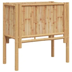 Vidaxl Dvignjena gredica Rjava 70 x 35 x 70 cm Bambus
