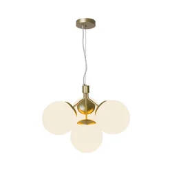 Nordlux - Luster na sajli IVONA 4xE27/28W/230V zlatna