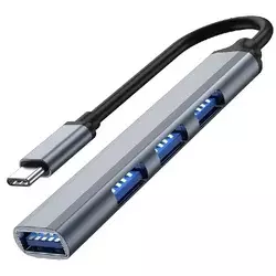 FAST ASIA USB 3.1 kabl TIP-C na 4 x HUB 3.0 sivi