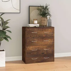 Komoda s 4 ladice 60 x 30,5 x 71 cm boja dimljenog hrasta