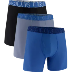 Under Armour Boksarice Performance Tech Solid 6in 3-pcs