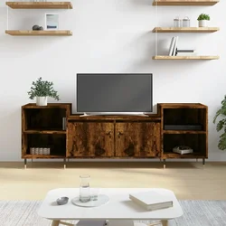 TV ormarić boja dimljenog hrasta 160x35x55 cm konstruirano drvo
