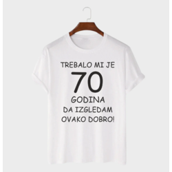 MAFIMI Majica Trebalo mi je 70 Godina, Bela