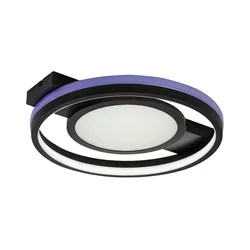 Rabalux Plafonjera Shirin, RGB, LED, Sa daljinskim, 40W, 3000-6500K, 43cm, Crno-bela