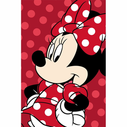 Rdeča otroška odeja iz mikropliša 100x150 cm Minnie – Jerry Fabrics