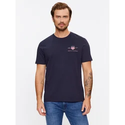 Gant Majica Reg Archive Shield Emb Ss 2067004 Mornarsko modra Regular Fit