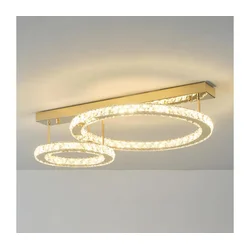 Zuma Line MX3713-2-3GT- LED prigušiva plafonska svetiljka GIRONA LED/36W/230V zlatna