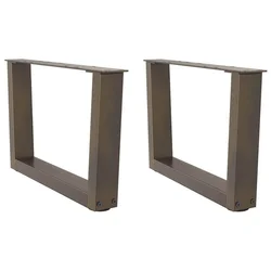 Noge za klub stolić V-oblik 2 kom Prirodni čelik 60 x (30-31,3) cm Čelik