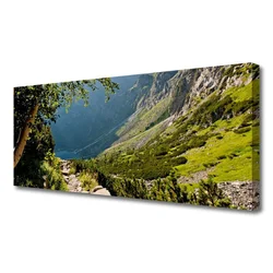 tulup.si Slika na platnu Mount forest narava 125x50 cm