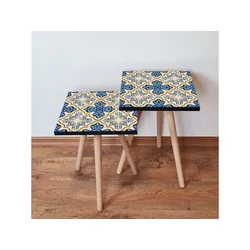 Hanah Home Sklapajući Stočić 2 Komada 2SHP38 - Navy Plavo