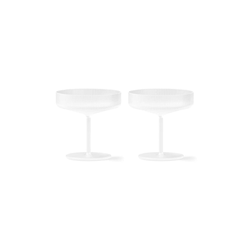 Komplet kozarcev za šampanjec ferm LIVING Ripple Champagne Saucers 150 ml 2-pack