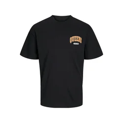 JACK & JONES Majica Bradley oranžna/črna/bela