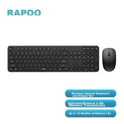 Rapoo Tastatura, Bežična, Crna