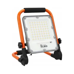 LED punjivi reflektor sa stalkom LED/30W/3,2V 4500K 5000 mAh IP65 narandžasta