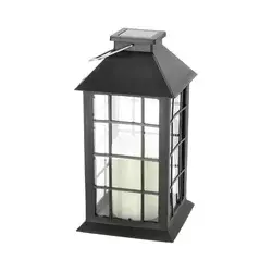 Solarno LED viseće svetlo LED/0,02W/1,2V 1xAA 2700K IP44 200 mAh crno
