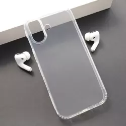 Maska Skin Silikon with pluggy za iPhone 17 transparent