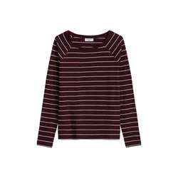 Marc OPolo DENIM Majica vinsko rdeča/bela