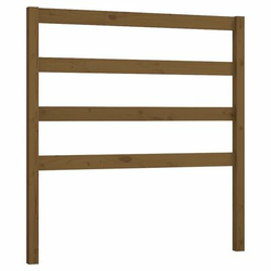 vidaXL Posteljno vzglavje medeno rjavo 81x4x100 cm trdna borovina