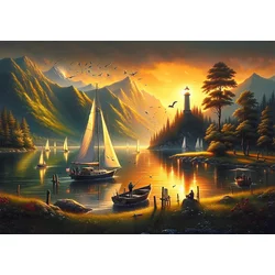 Art puzzle - Puzzle Zlate obale - 1 000 kosov