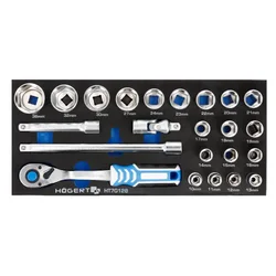 Hogert HT7G128 organizator eva set alata sa čegrtaljkom 1/2 23 kom