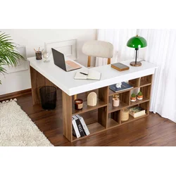 Hanah Home Radni sto Vesper, 130 x 72 x 120 cm, Orah