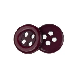 Gumb - set 6 gumbov - d. 10 mm - bordo
