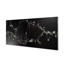 tulup.si Slika na akrilnem steklu Spouting vodnih kapljic 125x50 cm 4 obešalnika