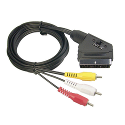 Kabl SCART to 3RCA, with IN-OUT swich, 1.5m ( 77360 )