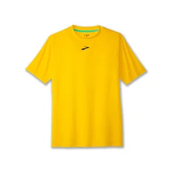 Men’s Short Sleeve T-Shirt Brooks High Point Yellow
