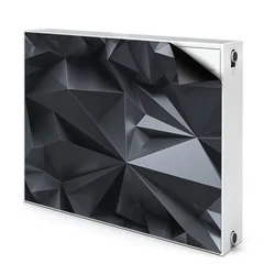 tulup.si Pokrov radiatorja Črni 3d vzorec 90x60 cm