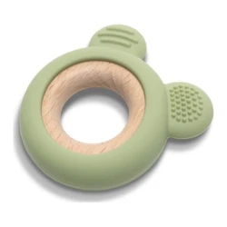 Lorelli silikonsko drvena glodalica za bebe bear - fresh green ( 10210910004 )