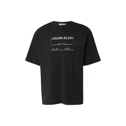 Calvin Klein Jeans Majica  črna / bela