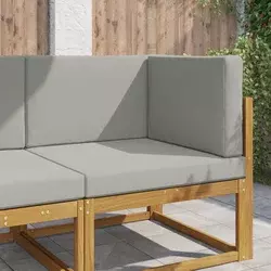 Jastuk za vanjsku sofU 3 pcs Sivi Poliester