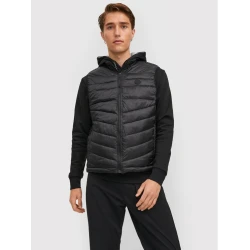 JACK & JONES Brezrokavnik Ehero, črna