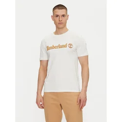 Timberland Majica TB0A5UPQ Écru Regular Fit