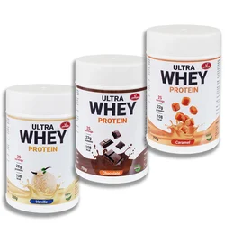 Olympic Ultra Whey protein 840g Vanila, Čokolada, Karamela, 3 komada